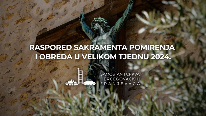 Raspored ispovijedi i obreda Velikoga tjedna 2024.
