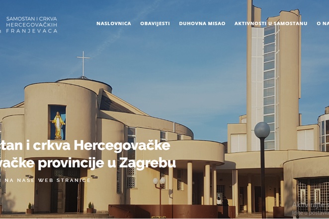 Internetska stranica našeg samostana