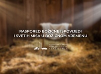 Raspored božićne ispovijedi i svetih misa 2025.