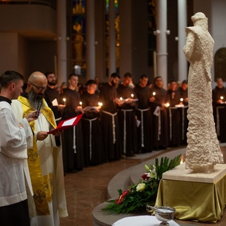 Blagoslov novoga kipa svetog Franje