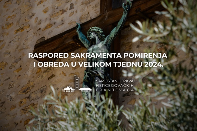 Raspored ispovijedi i obreda Velikoga tjedna 2024.