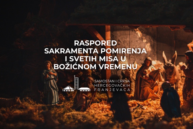 Raspored božićne ispovijedi i svetih misa 2023.